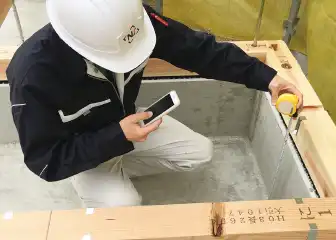 土台裾付施工後