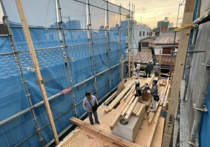 西淀川区で新しいお家が上棟を迎えました！