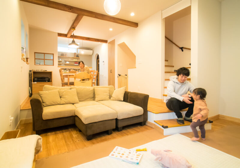 旗竿地に建つ こだわりをいっぱい詰め込んだナチュラルハウス